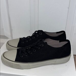 ALL SAINTS Dillon canvas sneaker in Black
